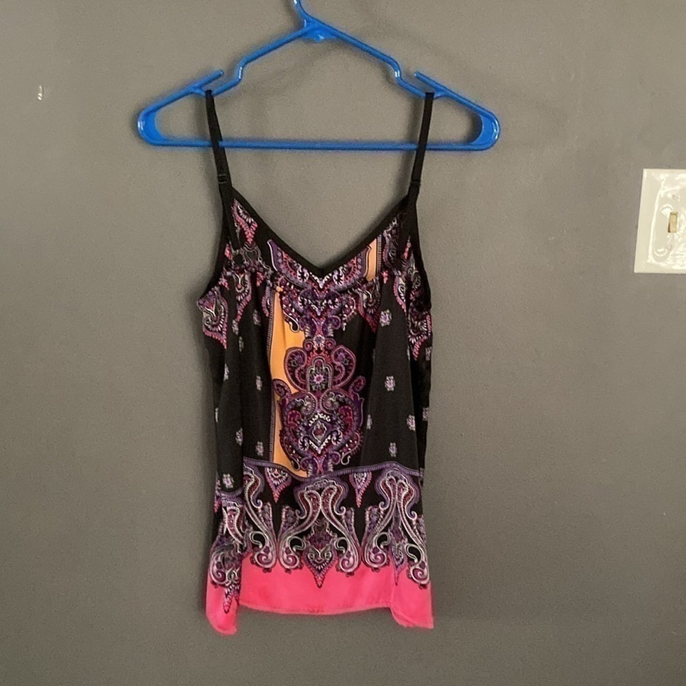 WHBM pretty cami blouse  paisley size small - Picture 2 of 4